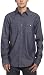 Original Penguin Men's All Lines Denim Shirt,Dark Denim,Large