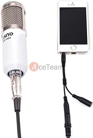 NEW for iphone/ipad Audio Condenser Microphone Mic Studio Recording W/Shock Mount