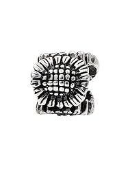 SilveRado (tm) MS251 Sterling Silver Three Sunflowers Bead / Charm