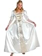 Women's Theatrical Costume Princess Dress White Queen Gown Elizabeth Dress
