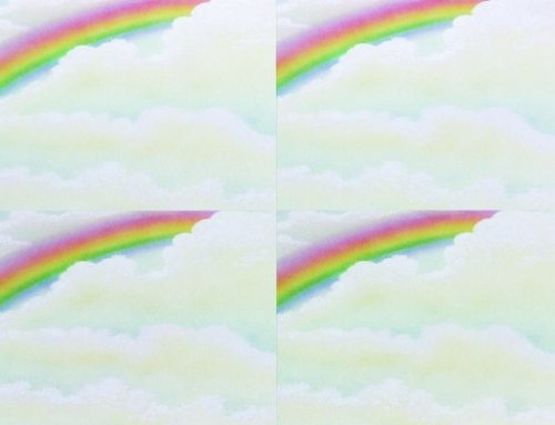 Masterpiece Rainbow 4-up Postcard - 25 Sheet 100 Cards On Sale
