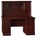 Birmingham Executive Desk with Hutch - Harvest Cherry