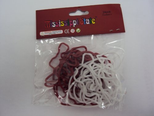 Bama Bandz Mississippi State Football Bands Rubber Bandz Band Wristband (24)