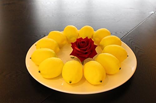 Artificial lemon Simulation lemon Decorative fruit,12 pieces