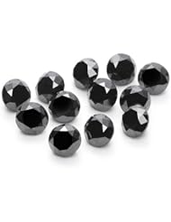 1/2 (0.46-0.55) Cts AAA 1.5 mm Loose Black Diamonds Round