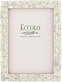 Eccolo Naturals Frame, 5 by 7-Inch, Mother of Pearl White