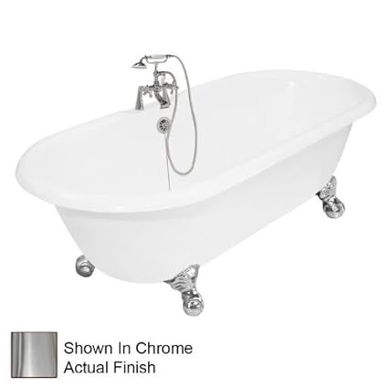 Winston 67 X 32 Cast Iron Bathtub Faucet Package 1 Finish Satin