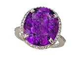 13.11 cttw Genuine Amethyst Ring by Effy Collection® in 14k White Gold Size 8 41%2BSSxkLgeL. SL160 13.11 cttw Genuine Amethyst Ring by Effy Collection® in 14k White Gold Size 8