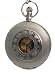 Silver mesh wind up pocket watch. Silver tone case and chain classic size pocket watch of 2 inches. image 2