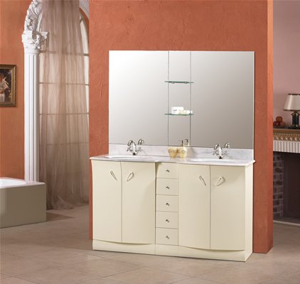 Ceramic Vanity - Marble Counter top - porcelain undermount sink DLVRB-315-147