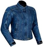 TOURMASTER/CORTECH INDIGO WOMENS DENIM MOTORCYCLE JACKET BLUE