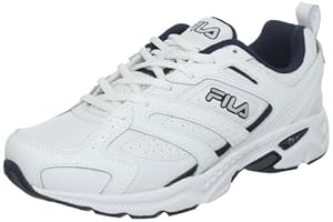 Fila Men's Capture Running Shoe,White/Peacoat/Metallic Silver,14 W US