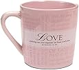 Lighthouse Christian Products Promises of Love with 10 Scripture Cards Ceramic Mug, 14 oz