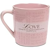 Lighthouse Christian Products Promises of Love with 10 Scripture Cards Ceramic Mug, 14 oz