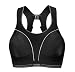 Shock Absorber B5044 Womens Run Bra - 30A, Black/ Silver