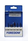 Foredom Typhoon Bur Fine/Coar 1/8 Shank Assorted 5Pcs