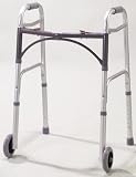 Drive Deluxe Folding Walker with 5 Wheels