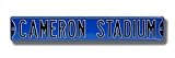 DUKE BLUE DEVILS CAMERON STADIUM AUTHENTIC METAL STREET SIGN (6 X 36)
