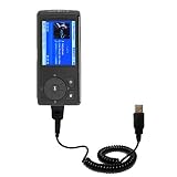 Coiled Power Hot Sync and Charge USB Data Cable w/ Tip Exchange for the Insignia 4GB - Gomadic Brand