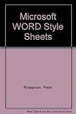 Microsoft Word style sheets