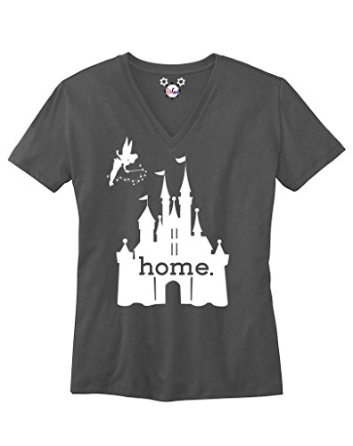 DisGear Women's Disney Is My Home V-Neck T-Shirt