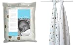 Aden + Anais Swaddle Blankets 2 Pack Aqua/Brown