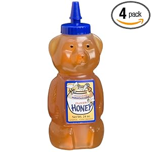 Madhava Pure Clover Honey, 24-Ounce Bottles (Pack of 4) by Madhava