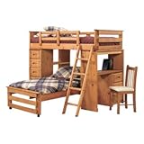 Woodcrest Woody Creek Student Twin Loft Bed - WCM405