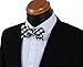 SetSense Men's Plaid Jacquard Woven Self Bow Tie Set