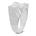 Men's Large Chunky .925 Sterling Silver Lucky Square Nugget Ring