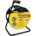 Prime CR003000 Portable Cord Reel with Metal Stand, Black, Holds 100-Ft of Cord