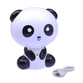 Lovely Cartoon Kungfu Panda Shape USB Notebook Lamp Desk Lamp Light: Home Improvement