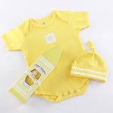 Baby Aspen “Crayonsies” 2 Piece Baby Gift Set, Sunshine Yellow