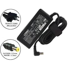 Laptop Charger Ac Adapter Power Supply Cord Plug for Acer Aspire 1680 2010 3000 3002 3003 3500 3600 3610 3650 3680 4520 4530 4730 5000 5050 5100 5315 5515 5520 5530 5535 5536 5580 5715 5720 5730 5735 5920 7100 9100 9300 9500; P/N LC.ADT01.005 PA-1700-02 19V 3.45A (OEM LITE-ON BRAND)