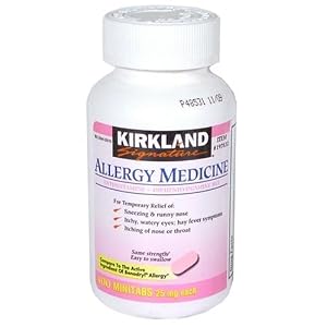 Diphenhydramine HCI 25 Mg - Kirkland Brand - Allergy Medicine and AntihistamineCompare to Active Ingredient of Benadryl® Allergy Generic - 400 Count by Generic Benadryl