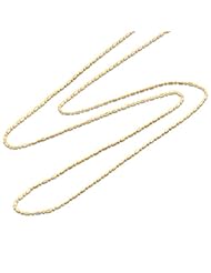 18" 1.0MM Ball/Bar Chain in 14K Yellow Gold