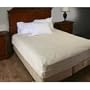Queen Unbleached 100% Cotton Mattress Cover w/Zipper, 9" Deep