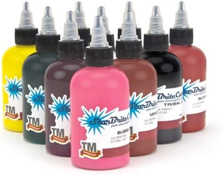 STARBRITE Tattoo Ink 10 Bottle - 1/2-oz SAMPLE SET- Tattoo Supplies