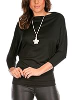 La Belle Parisienne Camiseta Manga Larga Kimber with Collier (Negro)