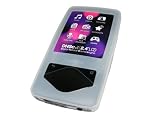 CLEAR Silicone Skin Case Cover for Samsung YP-Q1 MP3 Player 4GB, 8GB & 16GB + Screen Protector & Lanyard