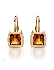 Cartier 3.50.Ctw Citrine 18K Gold Earrings