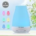 Essential Oil Diffuser, TOTU Ultrasonic Aromatherapy Humidifier with Diffuser, Capacity of 100ml, Silence Cool Mist/ 7 LED Colors/ Waterless Auto Off