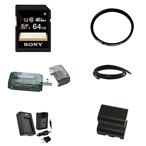 Canon EOS 7D Mark II Digital SLR Camera with 18-135mm IS STM Lens and Canon Battery Grip BG-E16 + 64GB Deluxe Accessory Kit