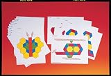 Ideal School Supply Pattern Cards for Pattern Blocks Set
