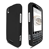 Premium - Motorola Droid Pro XT610 Protex Rubber Feel Black Protective Case ....