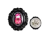 Tarina Tarantino Hello Kitty Pink Head Portrait Baroque Ring -