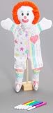 Children's Factory Color & Wash Puppet-Clown