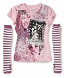  : Hannah Montana Girls Tee W/ Sequined Arm Warmers