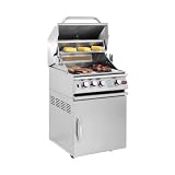 Cal Flame 25 Inch 3 Burner Propane Gas Grill On Cart