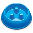 Brake-Fast Dog Food Slow Feed Bowl - Medium Blue